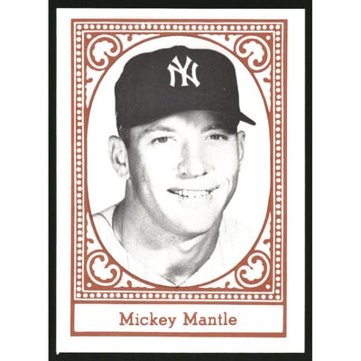 1980 Yankees Greats TCMA #6 Mickey Mantle