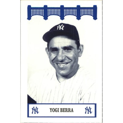 1992 Yankees WIZ 50s #5 Yogi Berra