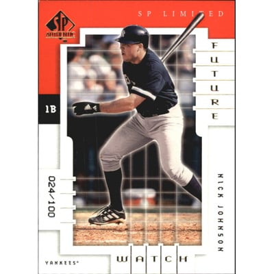 2000 SP Authentic Limited #109 Nick Johnson FW