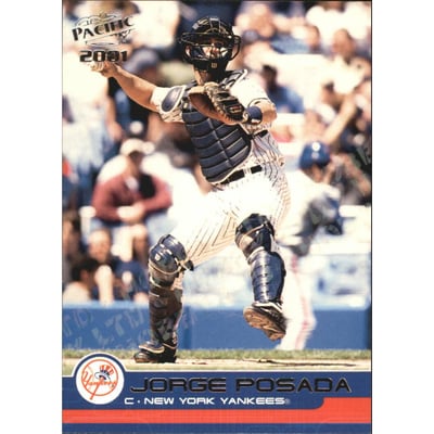 2001 Pacific Hobby LTD #295 Jorge Posada