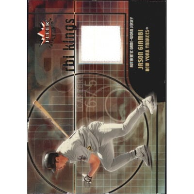 2002 Fleer Triple Crown RBI Kings Game Used #3 Jason Giambi Jsy