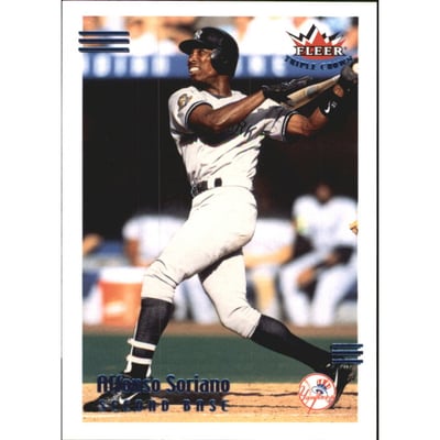 2002 Fleer Triple Crown RBI Parallel #184 Alfonso Soriano/73