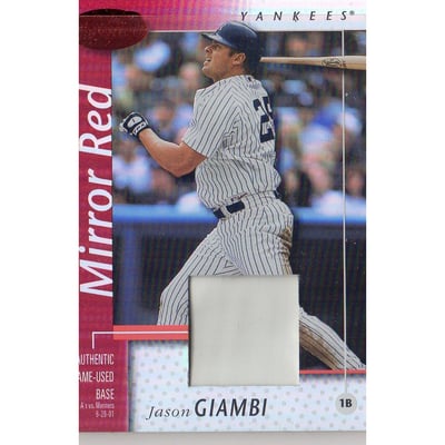 2002 Leaf Certified Mirror Red #149 Jason Giambi Base
