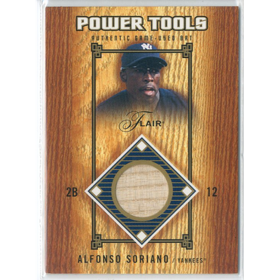 2003 Flair Power Tools Bats Gold #AS Alfonso Soriano