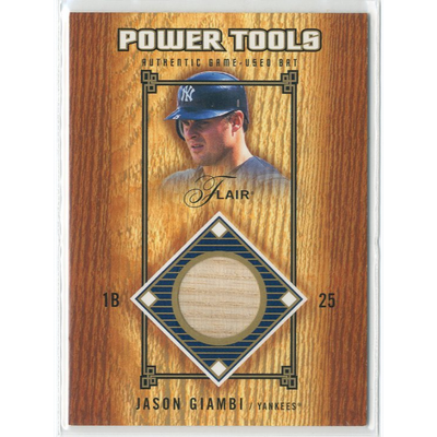 2003 Flair Power Tools Bats Gold #JGI Jason Giambi