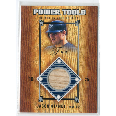 2003 Flair Power Tools Bats #JGI Jason Giambi
