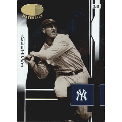 2003 Leaf Certified Materials #202 Lou Gehrig RET