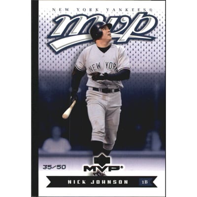 2003 Upper Deck MVP Black #144 Nick Johnson