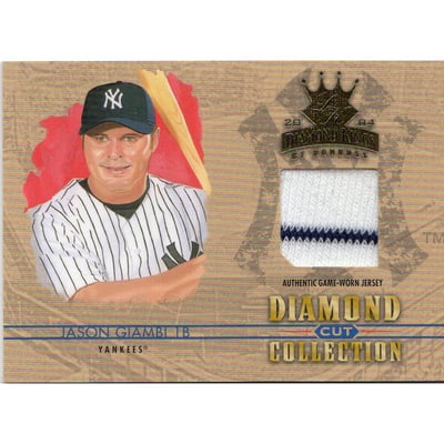 2004 Diamond Kings Diamond Cut Jerseys #DC23 Jason Giambi/100
