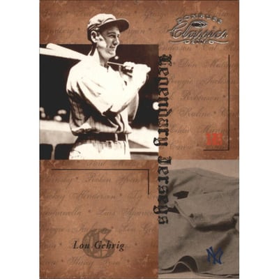 2004 Donruss Classics Legendary Jerseys #50 Lou Gehrig
