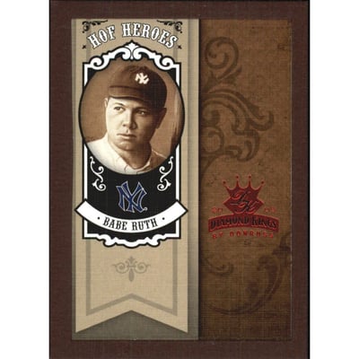 2005 Diamond Kings HOF Heroes Framed Red #HH90 Babe Ruth