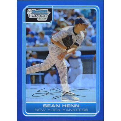 2006 Bowman Chrome Prospects Blue Refractors #BC154 Sean Henn