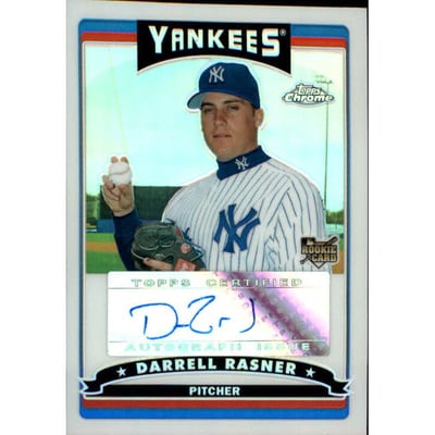 2006 Topps Chrome Refractors #338 Darrell Rasner AU