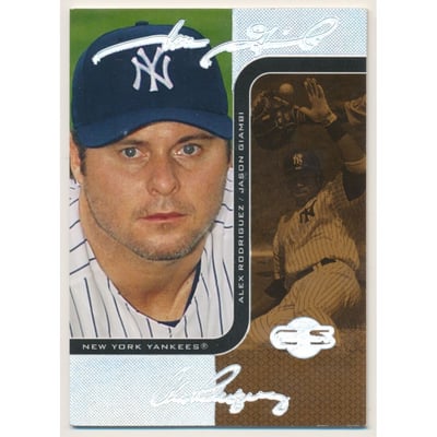 2006 Topps Co-Signers Changing Faces HyperSilver Bronze #25A Jason Giambi /Alex Rodriguez