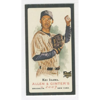 2007 Topps Allen and Ginter Mini Black No Number #14 Kei Igawa