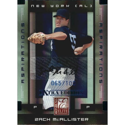 2008 Donruss Elite Extra Edition Signature Aspirations #98 Zach McAllister/100