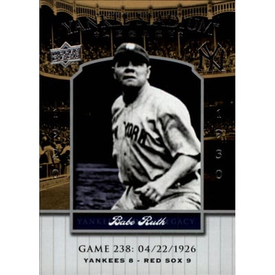 2008 Upper Deck Yankee Stadium Legacy Collection #238 Babe Ruth