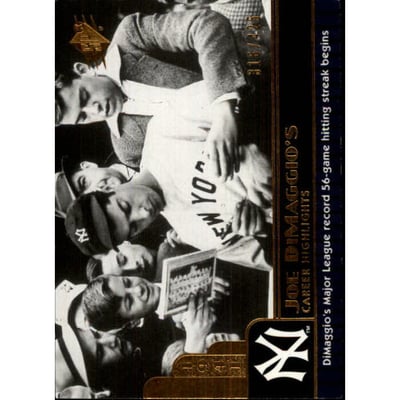 2009 SPx Joe DiMaggio Career Highlights #JD36 Joe DiMaggio