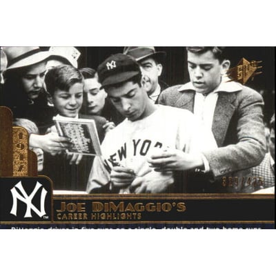 2009 SPx Joe DiMaggio Career Highlights #JD66 Joe DiMaggio