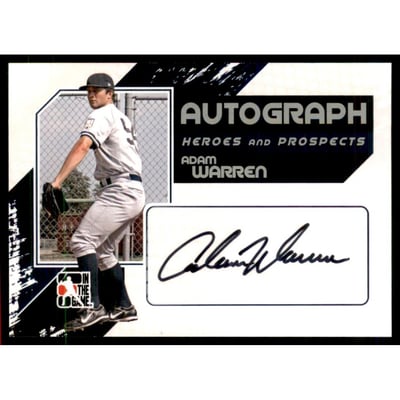 2011 ITG Heroes and Prospects Full Body Autographs Silver #AW Adam Warren
