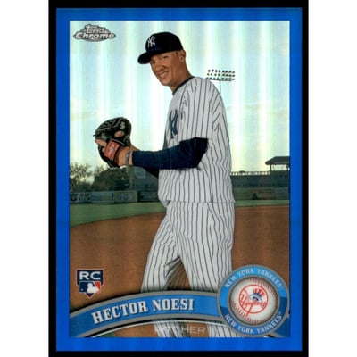 2011 Topps Chrome Blue Refractors #218 Hector Noesi
