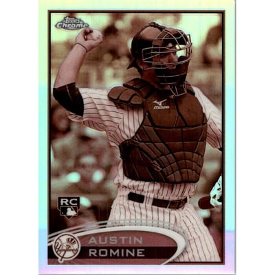 2012 Topps Chrome Sepia Refractors #156 Austin Romine