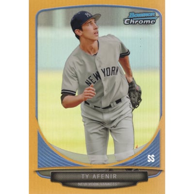 2013 Bowman Chrome Mini Gold Refractors #96 Ty Afenir