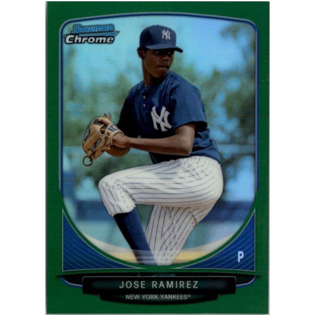 2013 Bowman Chrome Mini Green Refractors #19 Jose Ramirez