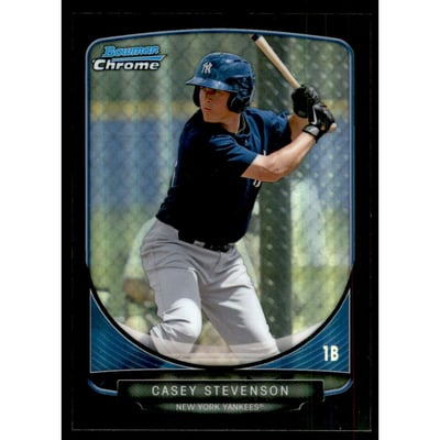 2013 Bowman Chrome Prospects Black Refractors #BCP70 Casey Stevenson