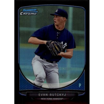 2013 Bowman Chrome Prospects Black Refractors #BCP99 Evan Rutckyj