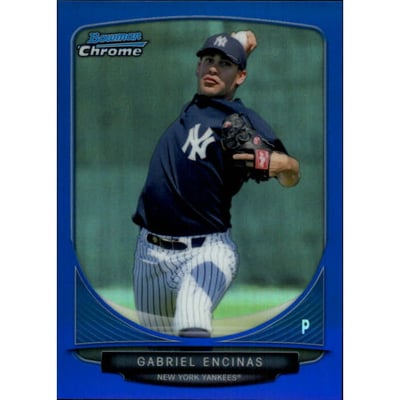 2013 Bowman Chrome Prospects Blue Refractors #BCP195 Gabriel Encinas