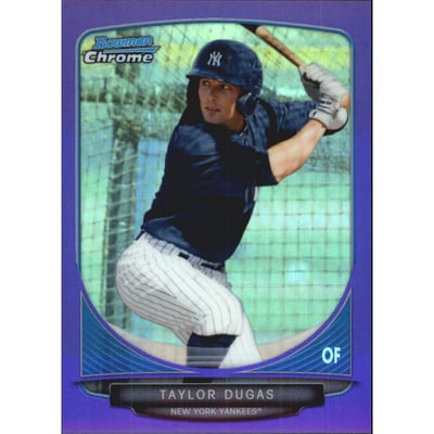 2013 Bowman Chrome Prospects Purple Refractors #BCP155 Taylor Dugas