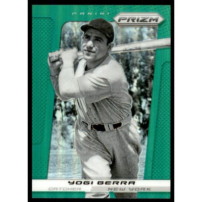 2013 Panini Prizm Prizms Green #180 Yogi Berra