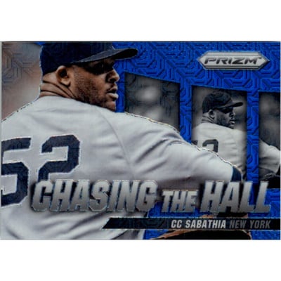 2014 Panini Prizm Chasing the Hall Prizms Blue Mojo #18 CC Sabathia