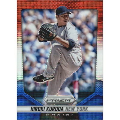 2014 Panini Prizm Prizms Red White and Blue Pulsar #133 Hiroki Kuroda