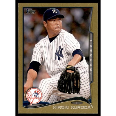2014 Topps Mini Gold #116 Hiroki Kuroda