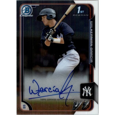 2015 Bowman Chrome Prospect Autographs #BCAPWG Wilkerman Garcia