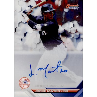 2016 Bowman's Best Best of '16 Autographs #B16JM Jorge Mateo