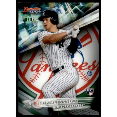 2016 Bowman's Best Green Refractors #43 Rob Refsnyder