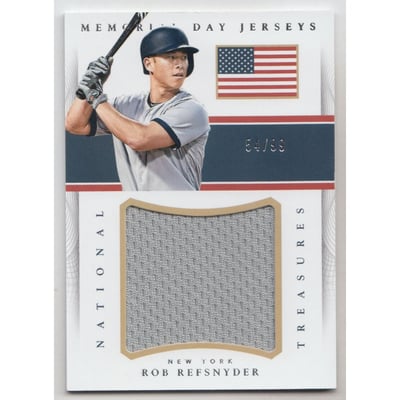 2016 Panini National Treasures Memorial Day Jerseys #6 Rob Refsnyder/99