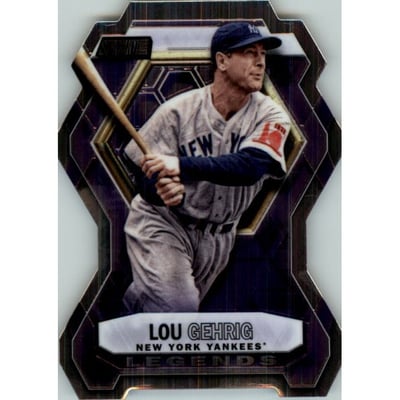 2016 Stadium Club Legends Die Cut #LDC6 Lou Gehrig