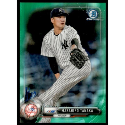 2017 Bowman Chrome Green Refractors #17 Masahiro Tanaka