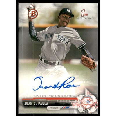 2017 Bowman Prospect Autographs #PAJDP Juan De Paula