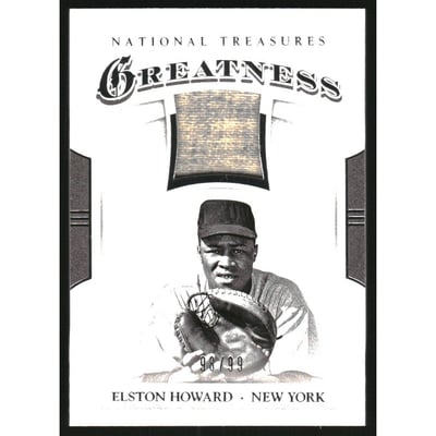 2017 Panini National Treasures Greatness Relics #9 Elston Howard/99