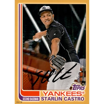 2017 Topps Archives 5x7 Gold #169 Starlin Castro