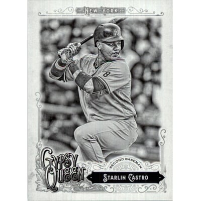 2017 Topps Gypsy Queen Black and White #54 Starlin Castro