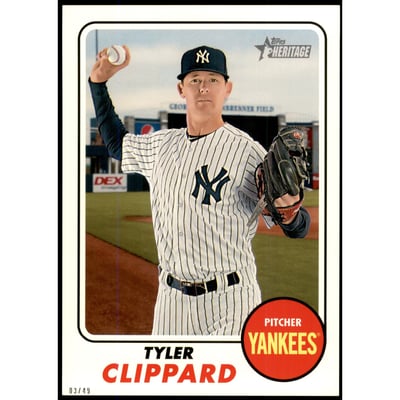 2017 Topps Heritage 5x7 #650 Tyler Clippard