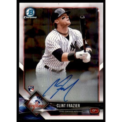 2018 Bowman Chrome Rookie Autographs #CRACF Clint Frazier