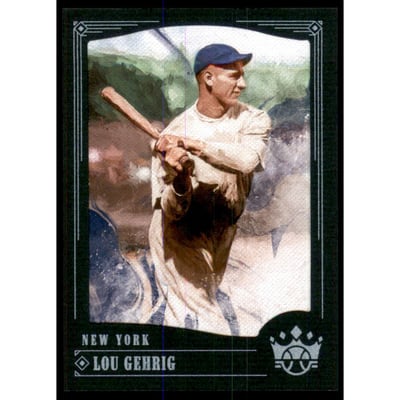 2018 Diamond Kings Photo Variations Blue Frame #4 Lou Gehrig