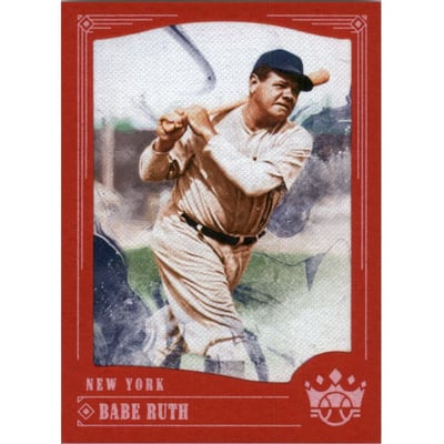 2018 Diamond Kings Red Frame #1 Babe Ruth